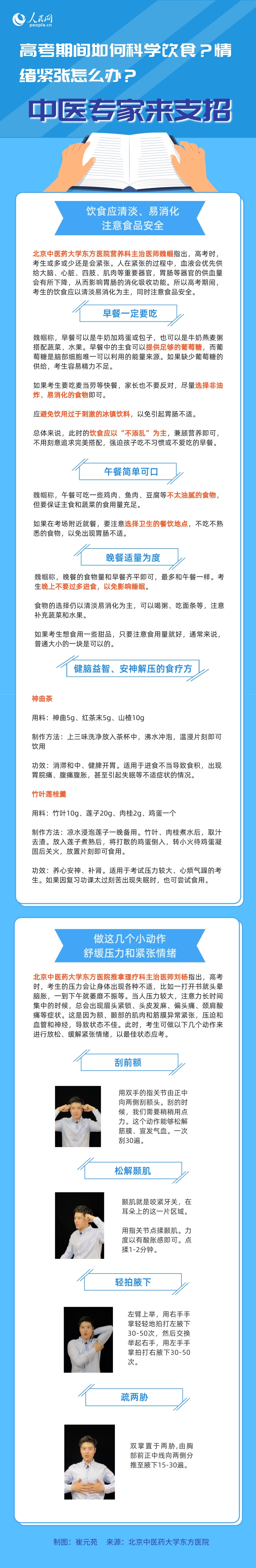 高考期間如何科學飲食？情緒緊張怎么辦？中醫專家來支招