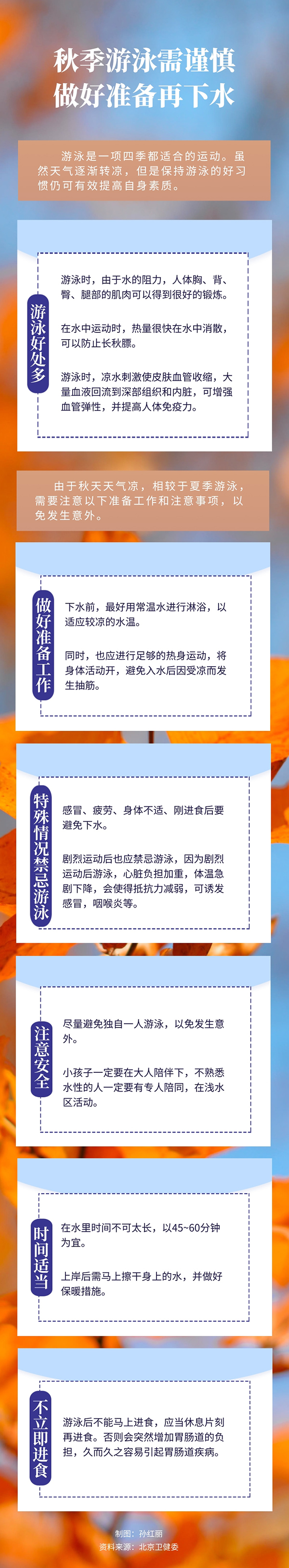 秋季游泳需謹(jǐn)慎做好這些準(zhǔn)備工作再下水