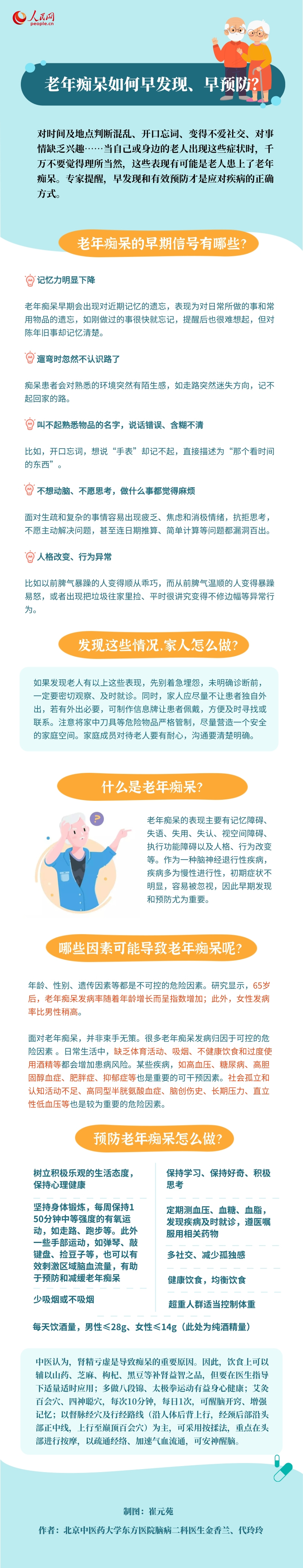 老年癡呆如何早發現、早預防？專家來支招