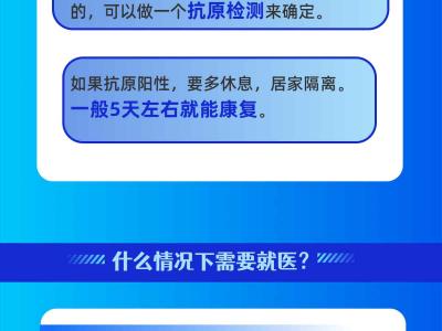 “二陽(yáng)”了怎么辦? 是否需要就醫(yī)？一圖了解