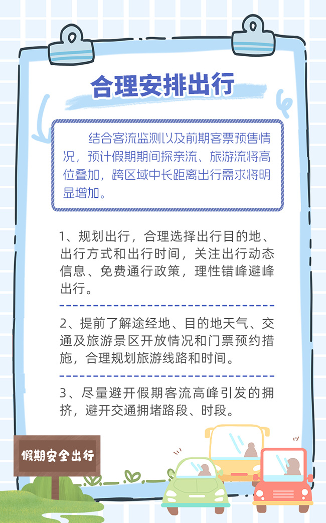 “兩節”安全出行 這7點提示請收好