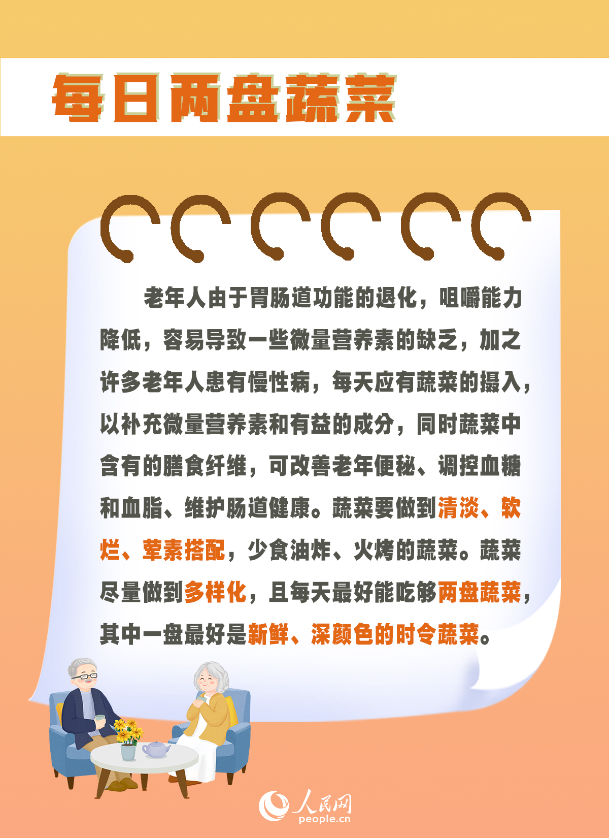 重陽節：6組數字告訴您老年人如何吃出健康