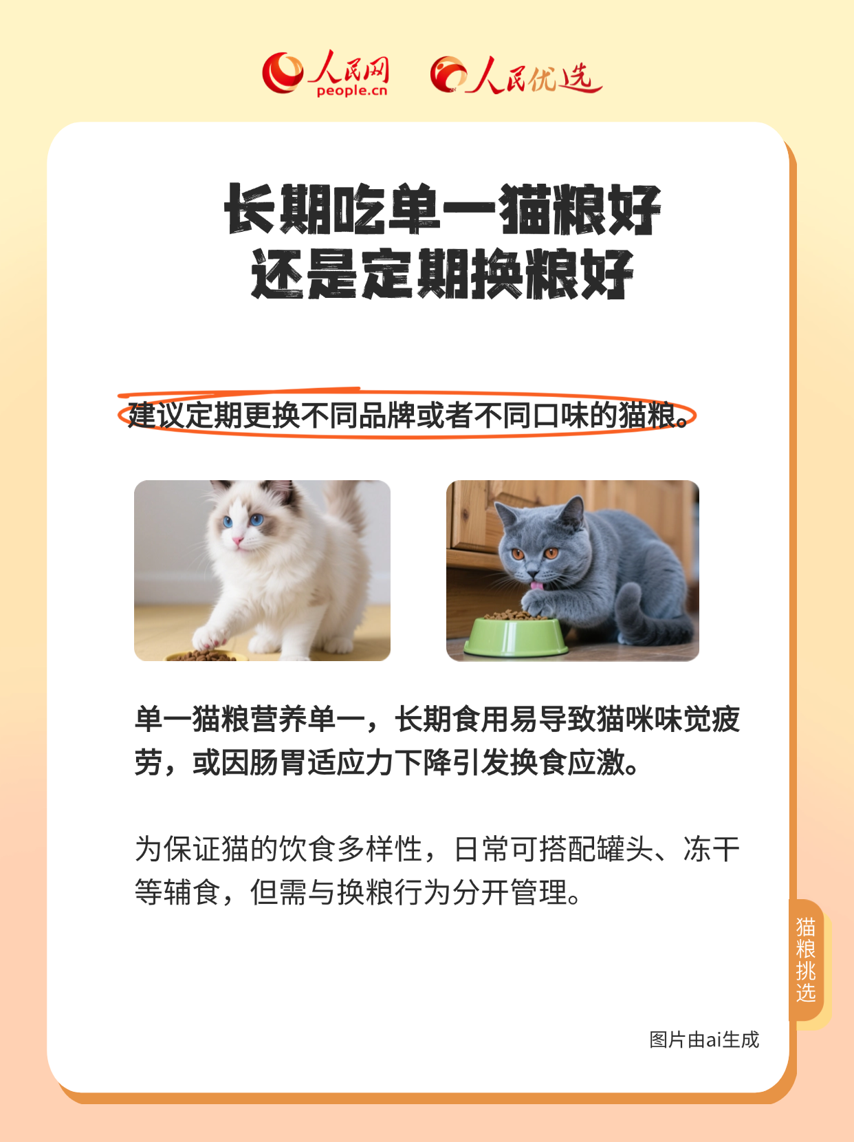 吃得健康挑得好 貓糧選擇大揭秘