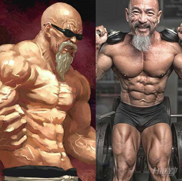 50多歲老頭迷戀“七龍珠”，瘋狂健身練成真實版龜仙人