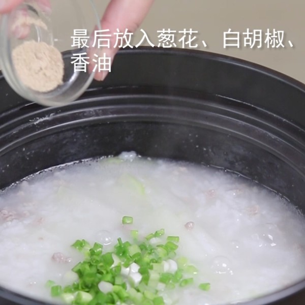 食美粥-蔬菜粥系列|“冬瓜大米粥”清淡菜譜飲食營養(yǎng)早餐 冬瓜肉末粥寶寶輔食 冬瓜肉糜粥的做法-家常味煮菜譜