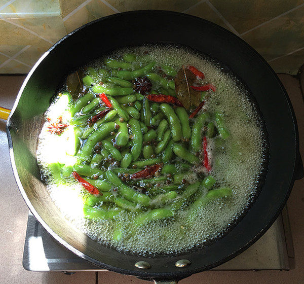 五香毛豆的做法-五香味煮菜譜