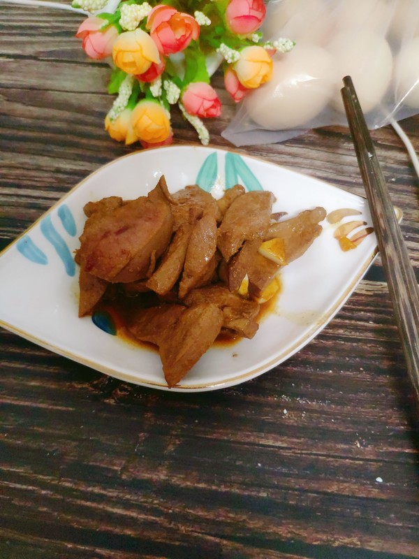 紅燒豬肝的做法-家常味炒菜譜