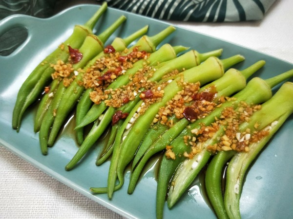 蒜香涼拌秋葵的做法-咸鮮味拌菜譜-易網健康養生網 蒜香涼拌秋葵的做法-咸鮮味拌菜譜