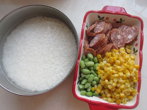 香腸玉米青豆飯的做法-咸鮮味蒸菜譜-易網健康養生網 香腸玉米青豆飯的做法-咸鮮味蒸菜譜