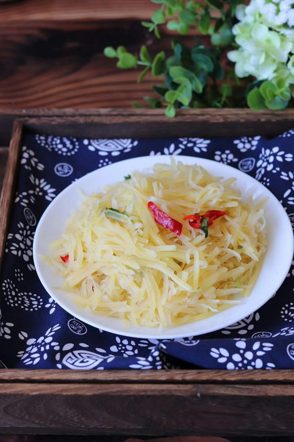 清炒土豆絲的做法-家常味炒菜譜