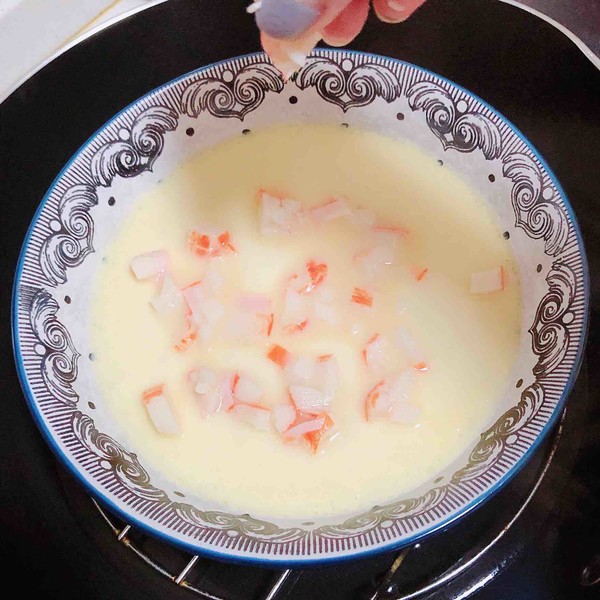 豆漿蟹柳蒸水蛋(經典家常粵菜)的做法-咸鮮味蒸菜譜-易網健康養生網 豆漿蟹柳蒸水蛋(經典家常粵菜)的做法-咸鮮味蒸菜譜