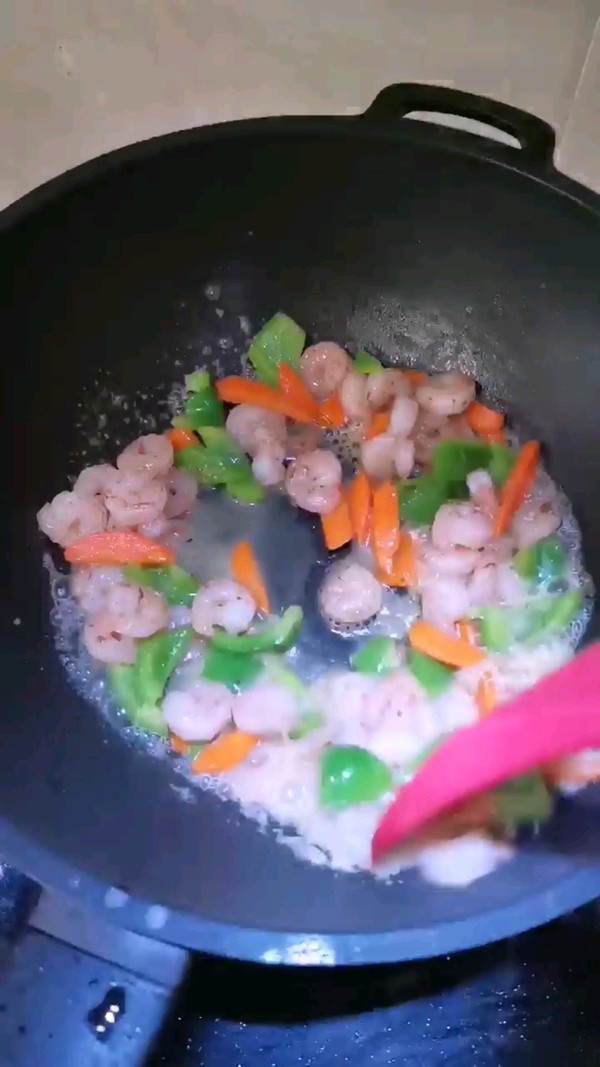 蝦仁炒時蔬的做法-家常味炒菜譜