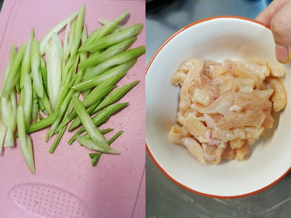 雞胸肉炒芹菜的做法-家常味炒菜譜