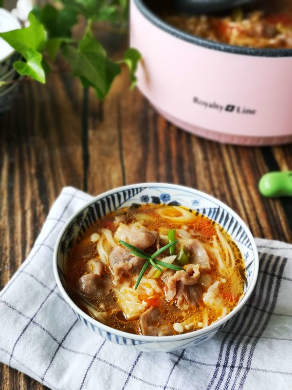 秋冬超適合，爆好吃酸湯肥羊的做法-酸辣味煮菜譜