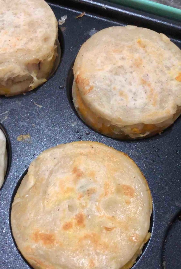 蝦仁雞蛋堡的做法-咸鮮味煎菜譜