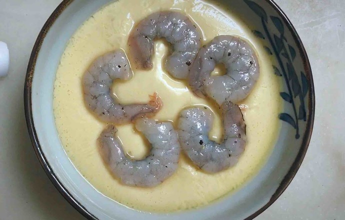 蝦仁蒸蛋羹#德喜茶油#的做法-家常味蒸菜譜