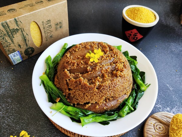 香糯小米扣肉的做法-家常味蒸菜譜-易網健康養生網 香糯小米扣肉的做法-家常味蒸菜譜