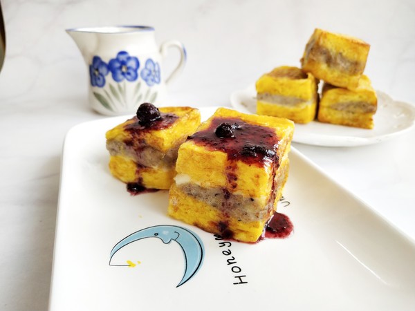 藍(lán)莓山藥西多士的做法-果味煎菜譜-易網(wǎng)健康養(yǎng)生網(wǎng) 藍(lán)莓山藥西多士的做法-果味煎菜譜