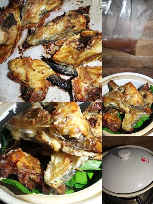 媽媽的快手下飯菜～～蒜燜三文魚頭的做法-家常味燜菜譜