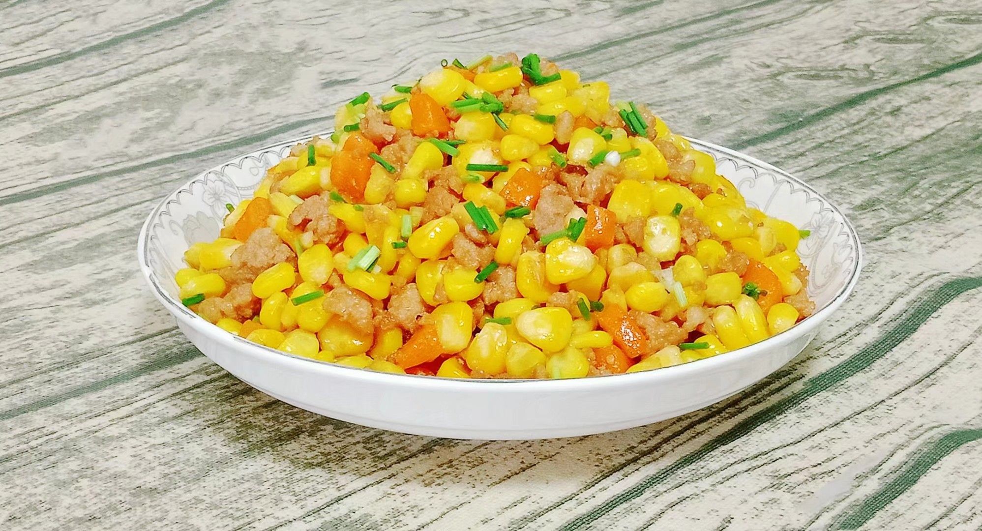 玉米炒肉沫的做法-家常味炒菜譜