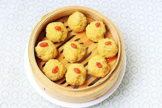 小米肉丸子的做法-家常味蒸菜譜-易網健康養生網 小米肉丸子的做法-家常味蒸菜譜