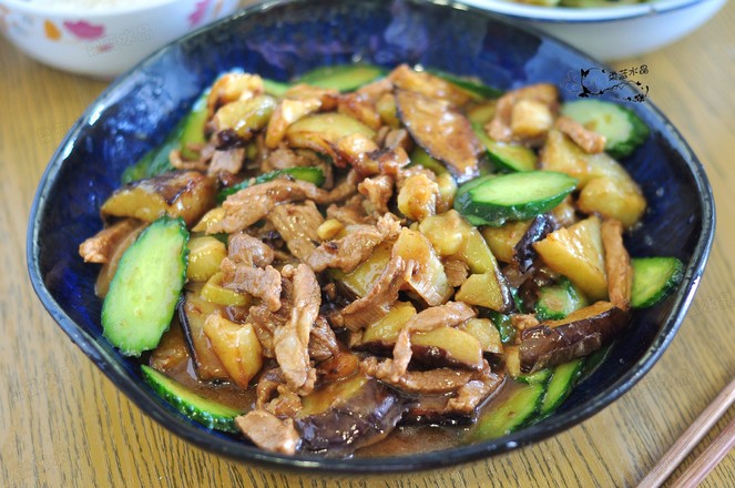 茄子炒肉的做法-家常味炒菜譜