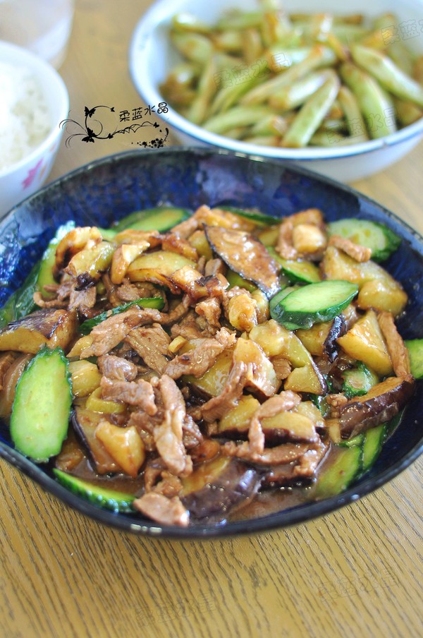 茄子炒肉的做法-家常味炒菜譜