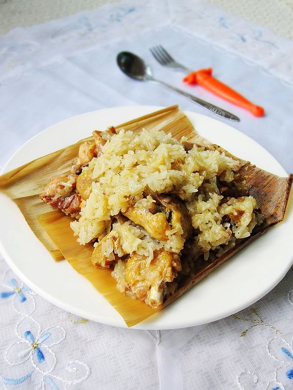 粽香糯米雞的做法-家常味蒸菜譜
