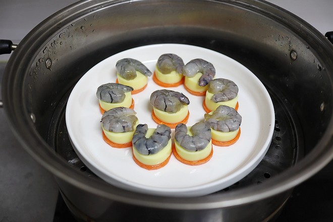 蒸蝦仁玉子豆腐的做法-咸鮮味蒸菜譜