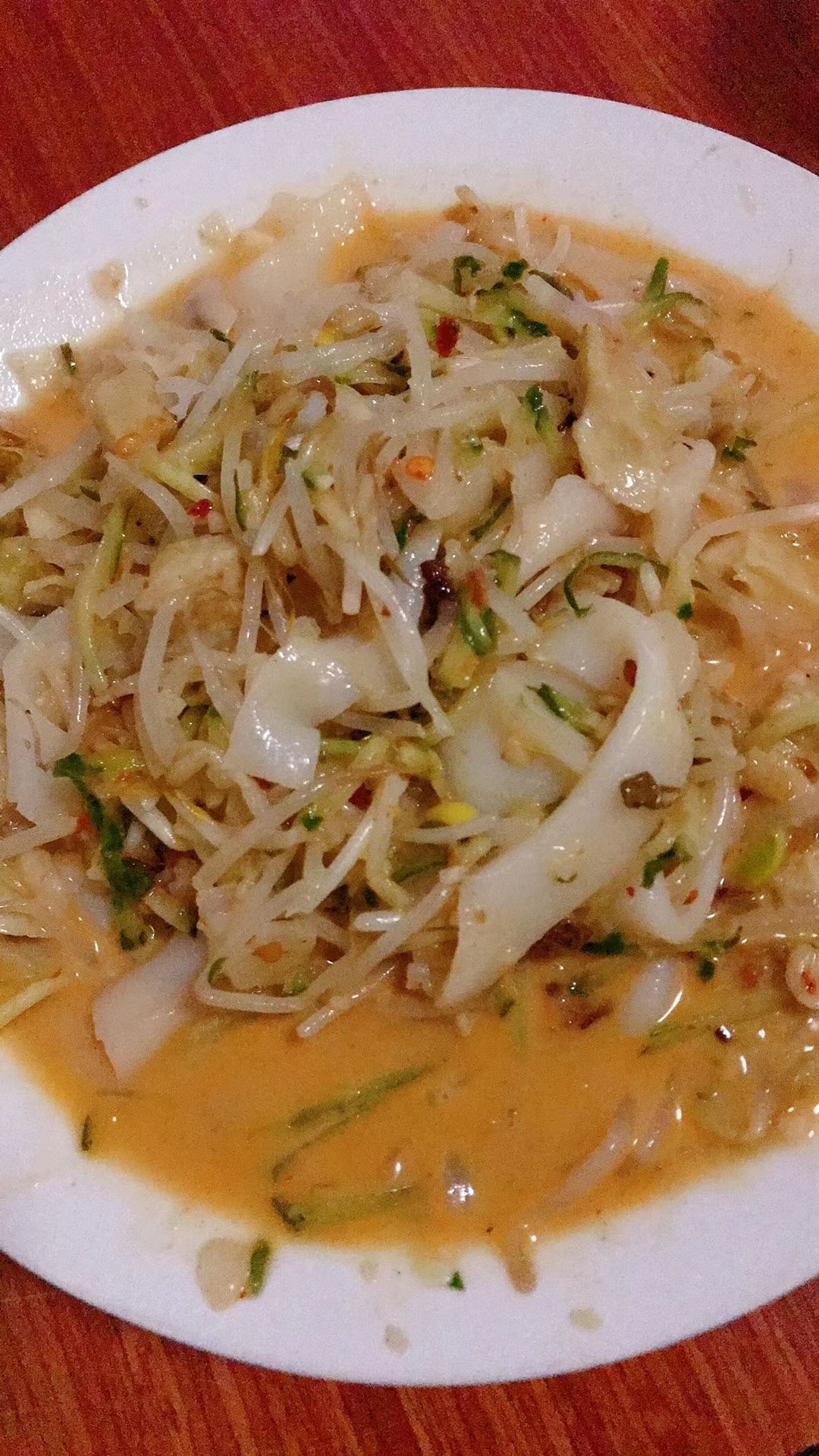 自制涼皮，的做法-麻辣味拌菜譜