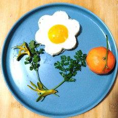 煎花朵雞蛋的做法-家常味煎菜譜