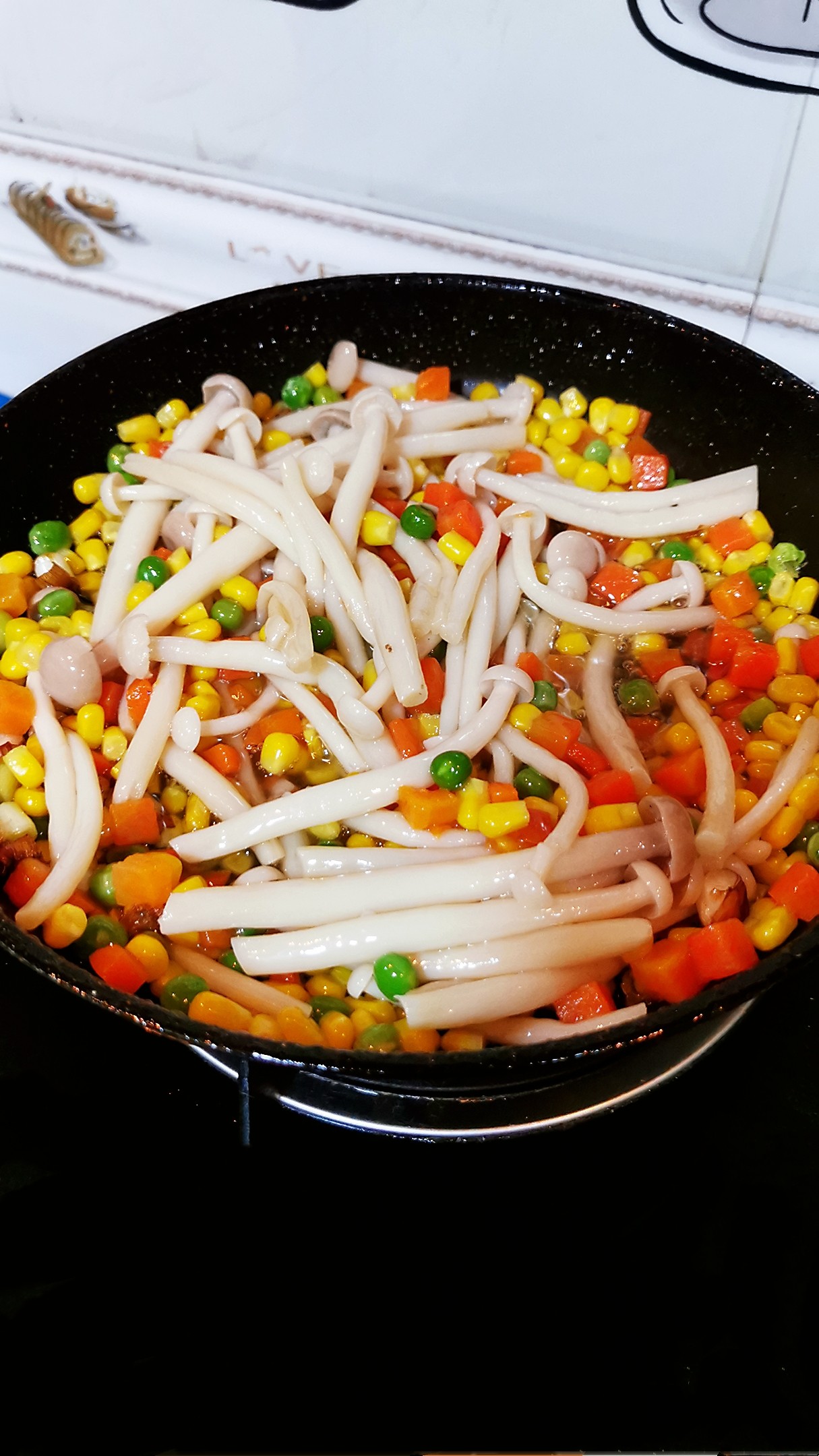 時蔬白玉菇的做法-咸鮮味炒菜譜