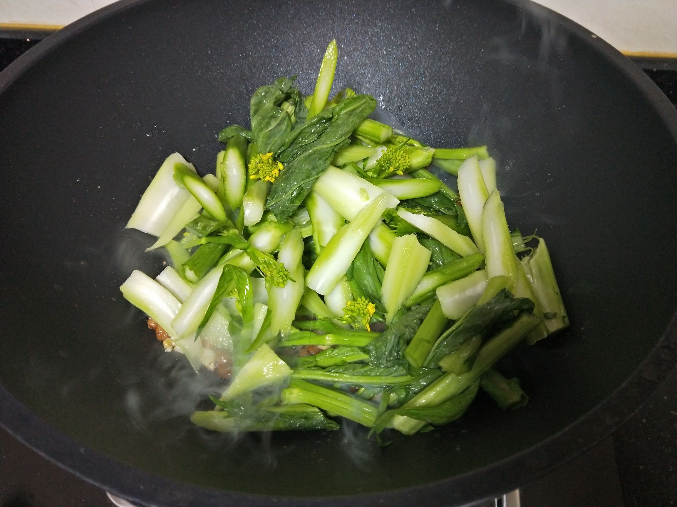 豆豉炒菜心的做法-咸鮮味炒菜譜