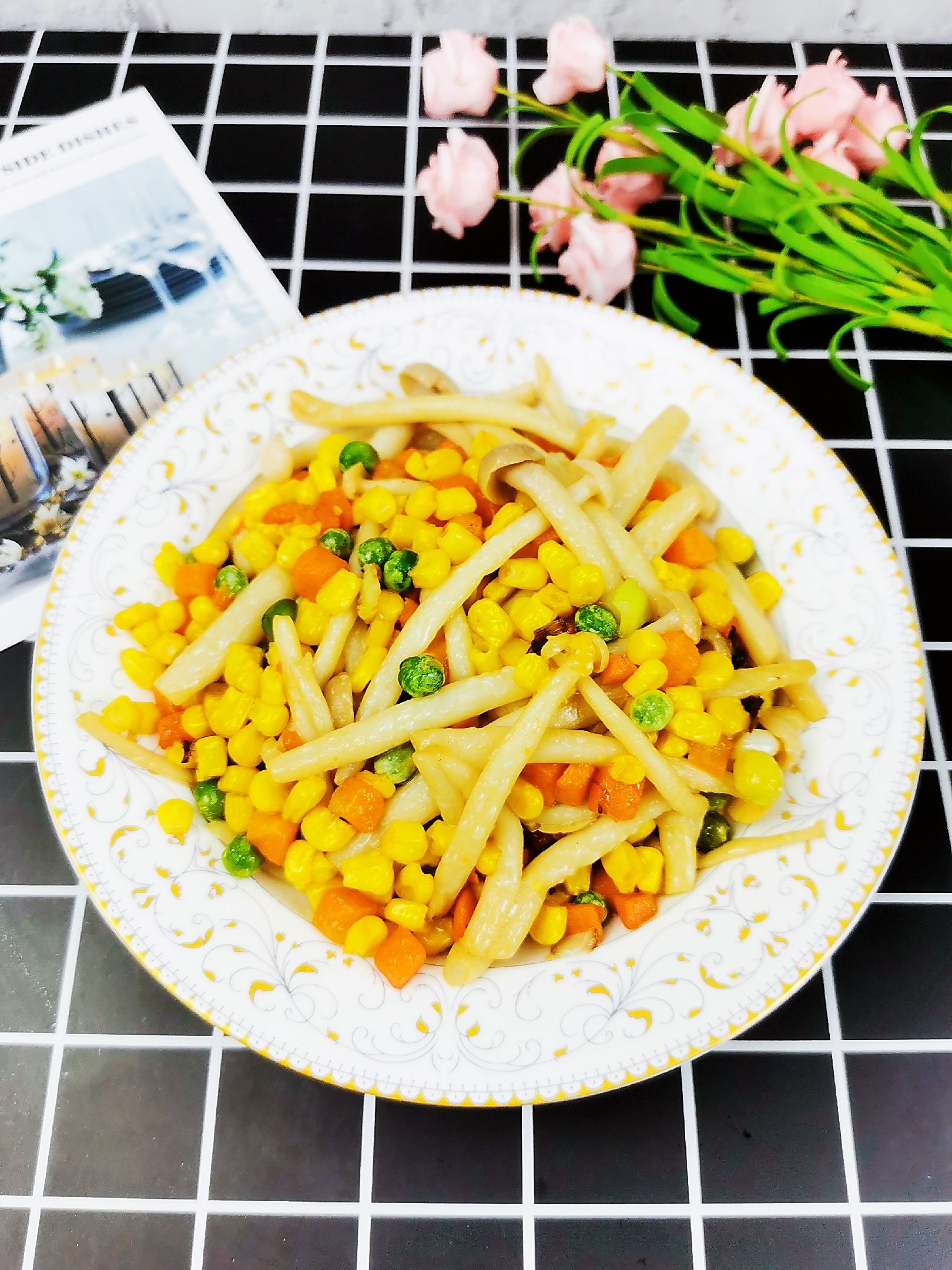 時蔬白玉菇的做法-咸鮮味炒菜譜-易網健康養生網 時蔬白玉菇的做法-咸鮮味炒菜譜