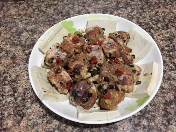 排骨蒸豆腐的做法-咸鮮味蒸菜譜