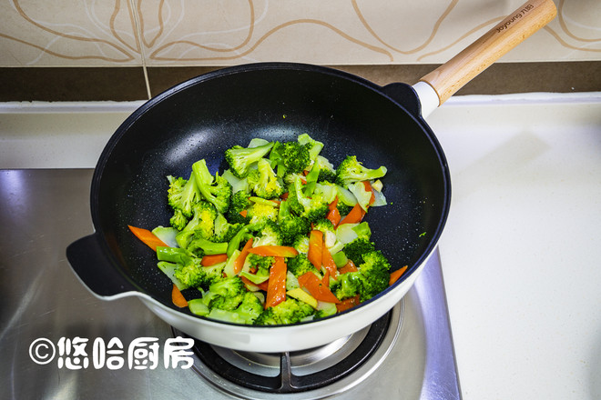 干貝炒西藍(lán)花的做法-家常味炒菜譜