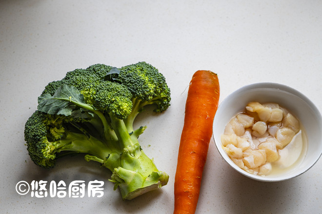 干貝炒西藍(lán)花的做法-家常味炒菜譜