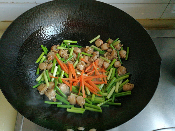 蒜苔炒扇貝肉的做法-家常味炒菜譜