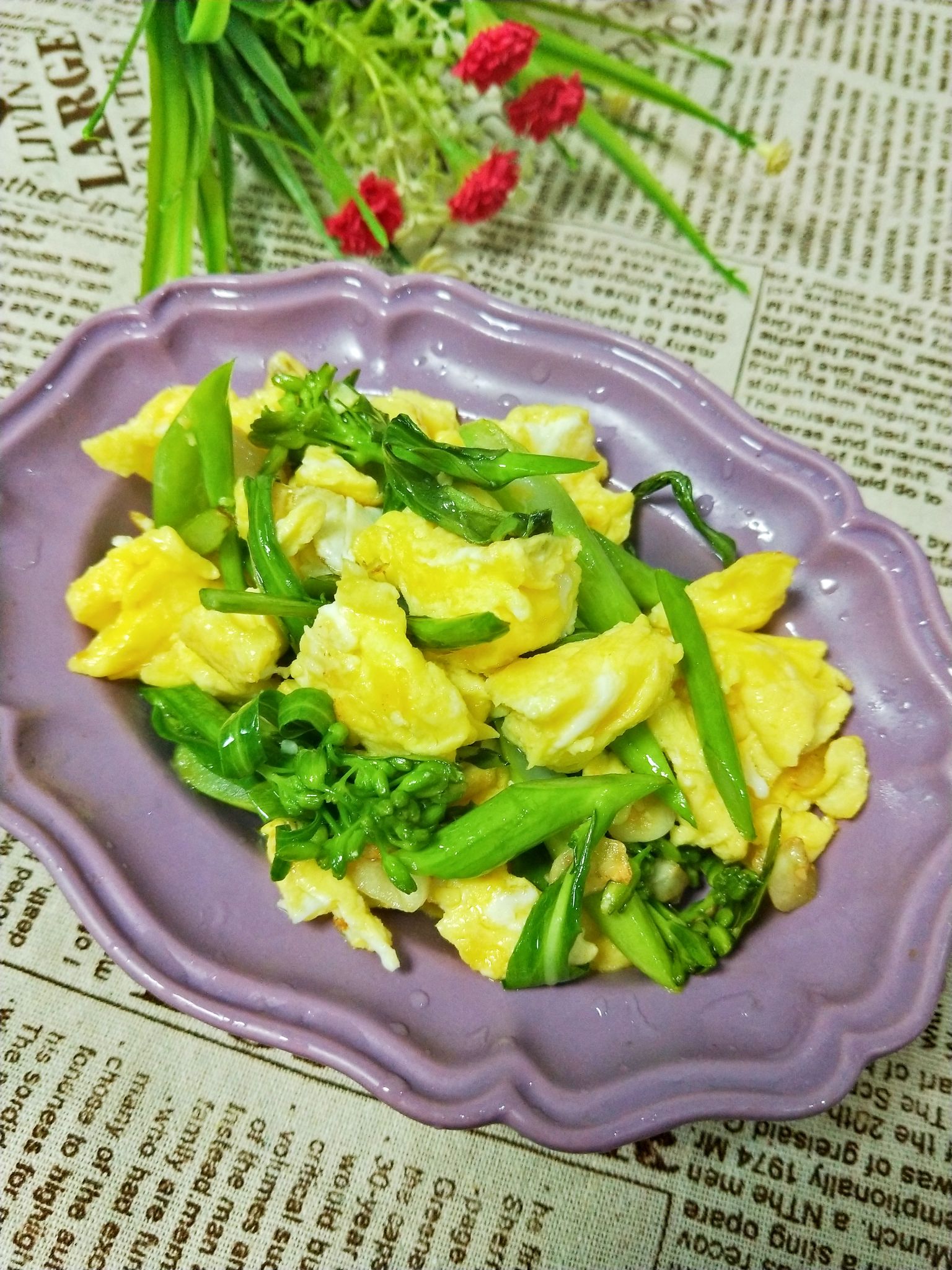 芥蘭炒雞蛋的做法-家常味炒菜譜-易網健康養生網 芥蘭炒雞蛋的做法-家常味炒菜譜