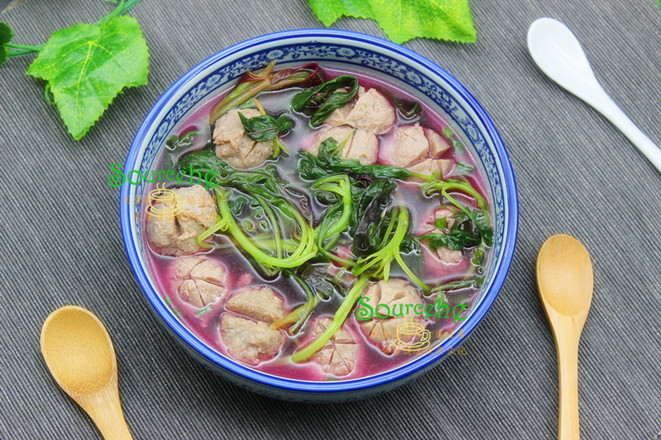 莧菜牛肉丸湯的做法-家常味煮菜譜-易網健康養生網 莧菜牛肉丸湯的做法-家常味煮菜譜