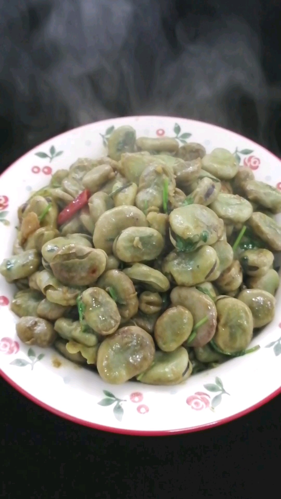 干煸蠶豆的做法-家常味炒菜譜
