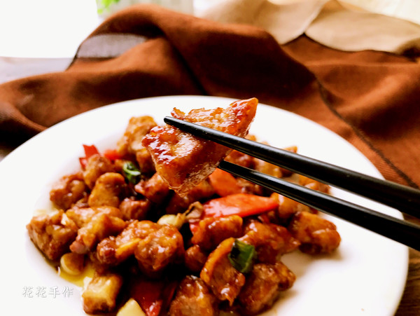 糖醋版溜肉段的做法-酸甜味熘菜譜