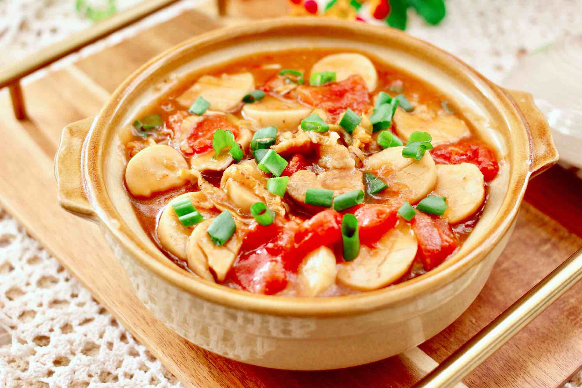 杏鮑菇扇貝花肉煲的做法-家常味燉菜譜-易網健康養生網 杏鮑菇扇貝花肉煲的做法-家常味燉菜譜