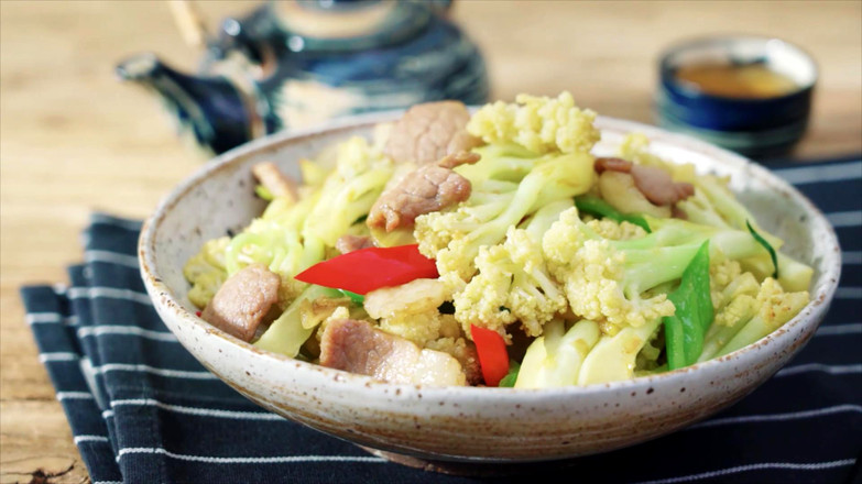 花菜炒肉--【孔老師教做菜】的做法-家常味炒菜譜-易網健康養生網 花菜炒肉--【孔老師教做菜】的做法-家常味炒菜譜