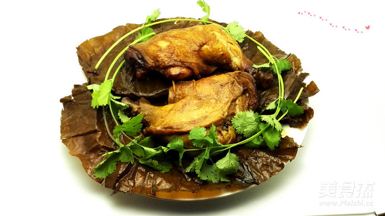 荷葉香酥雞腿的做法-其它口味燉菜譜-易網健康養生網 荷葉香酥雞腿的做法-其它口味燉菜譜