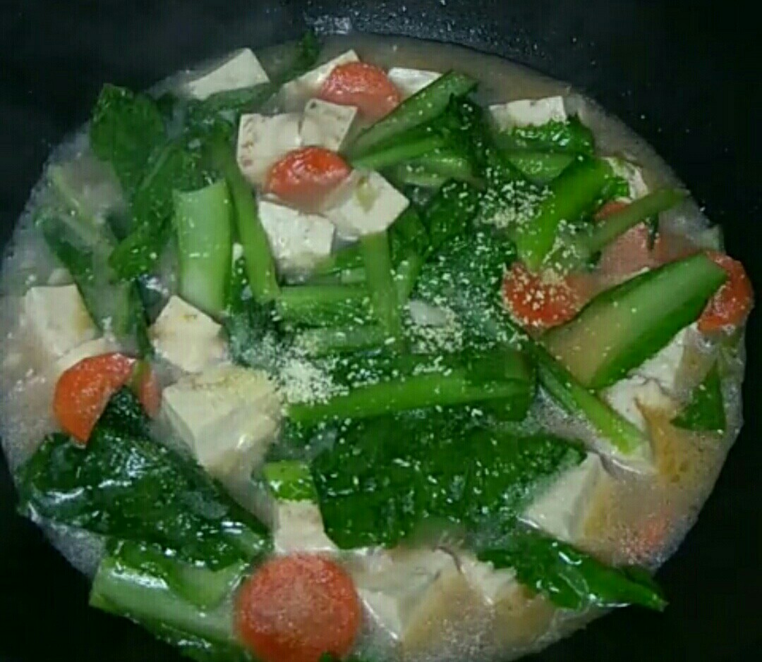 蝦醬燉豆腐的做法-咸鮮味燉菜譜