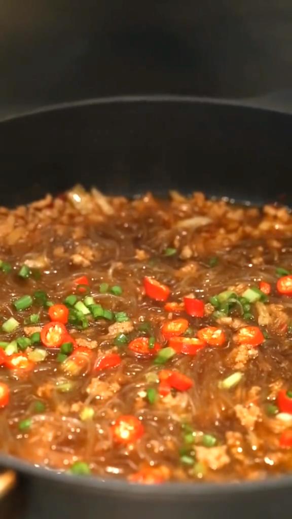 肉末燉粉絲的做法-咸鮮味燉菜譜