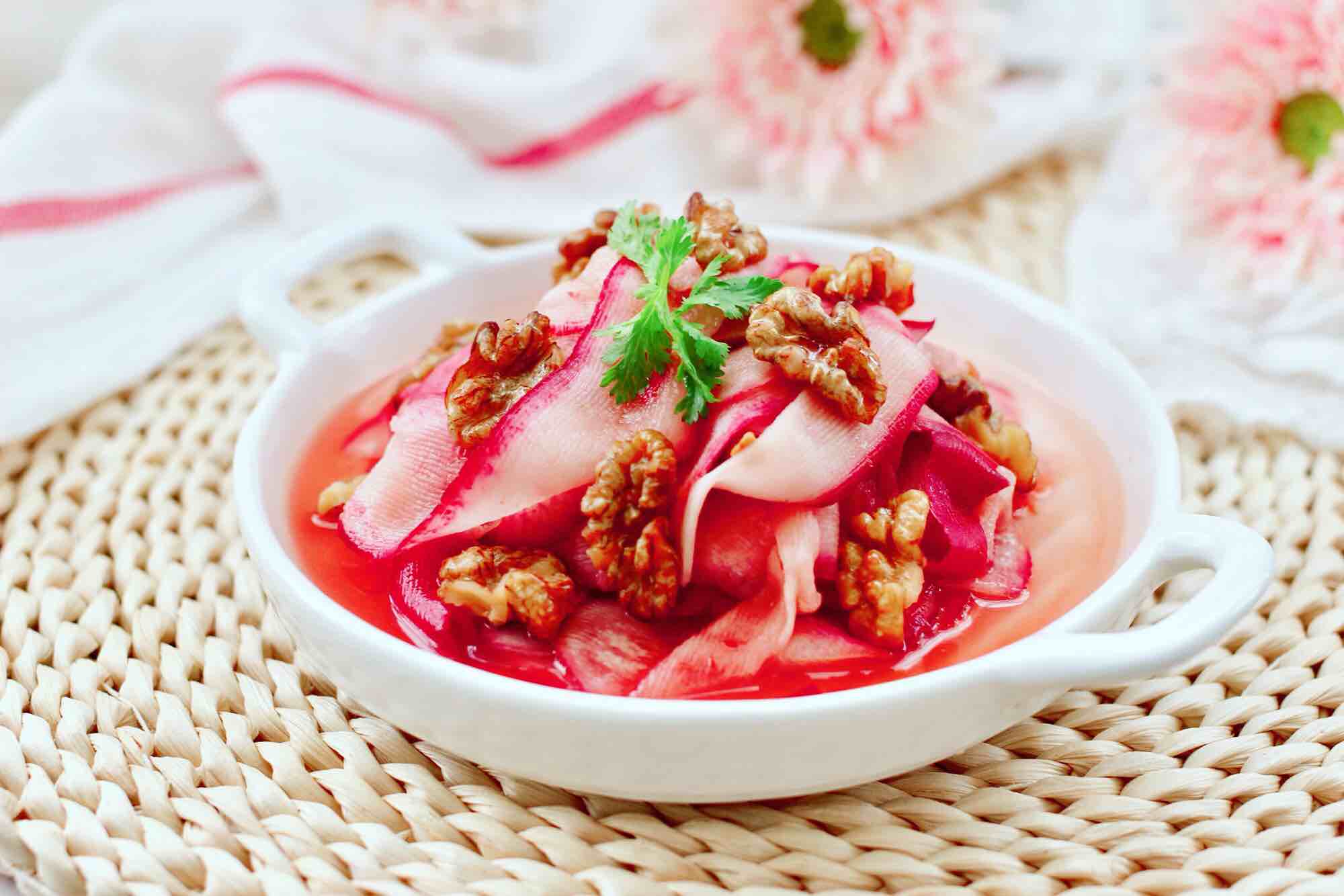 水蘿卜拌核桃仁的做法-酸甜味拌菜譜-易網(wǎng)健康養(yǎng)生網(wǎng) 水蘿卜拌核桃仁的做法-酸甜味拌菜譜