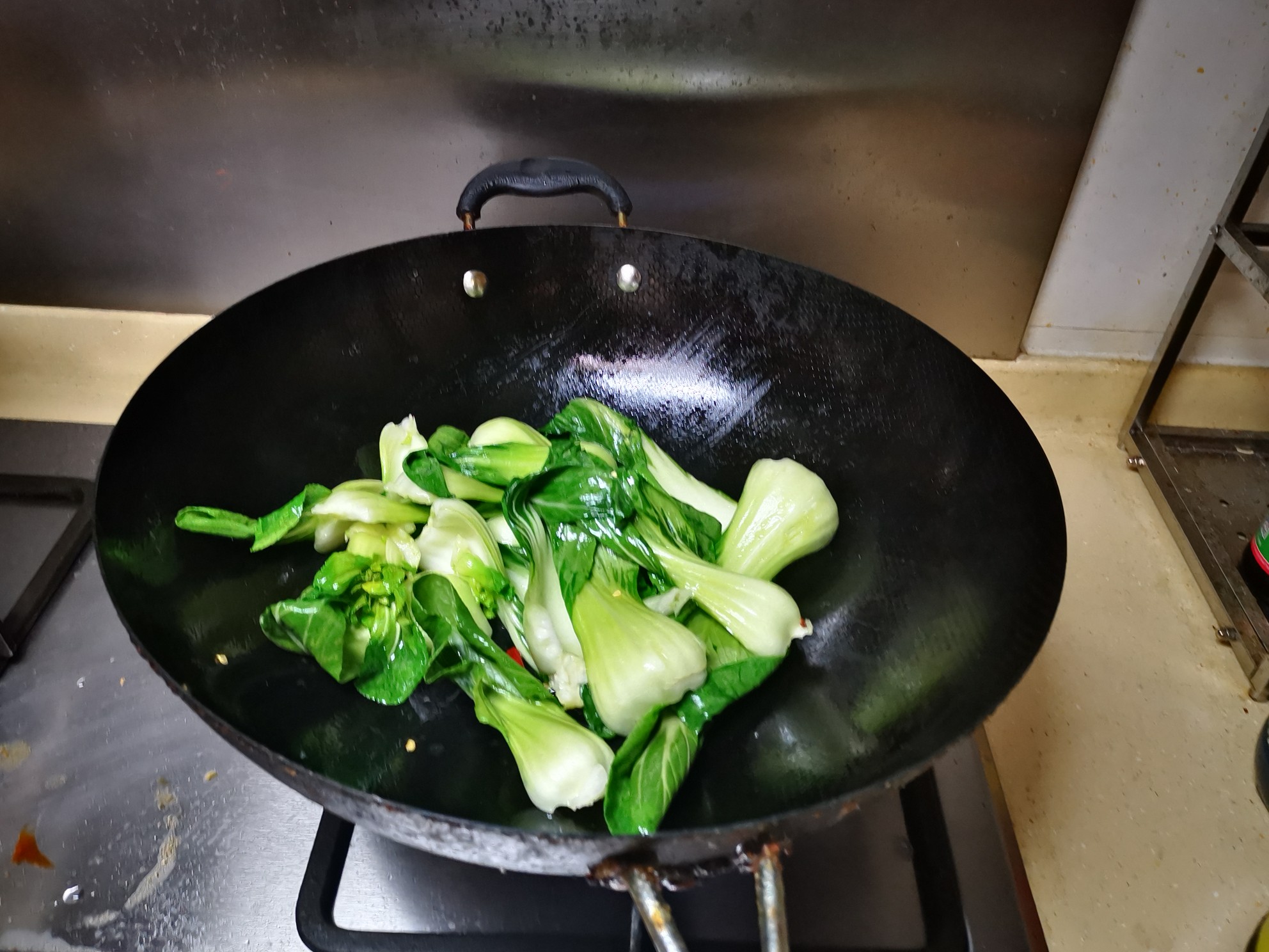 干椒炒小油菜的做法-家常味炒菜譜