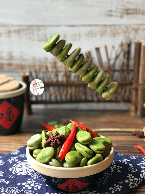 五香蠶豆的做法-五香味煮菜譜